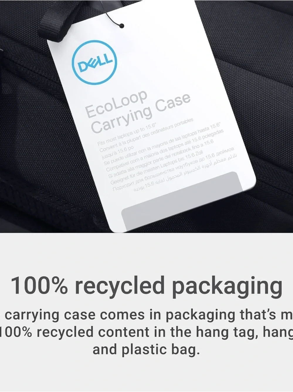 Dell EcoLoop Essential 16 Inch Laptop Backpack CP3724 NEW WITH TAG
